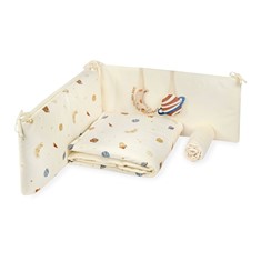 סט מצעים למיטת תינוק דגם Space