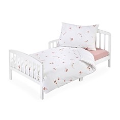 סט מצעים למיטת יחיד דגם פרפרים ורודים