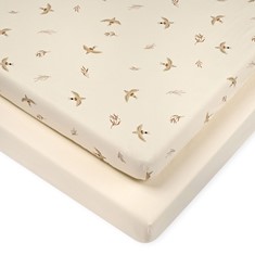 זוג סדינים למיטה דגם ציפורים נודדות