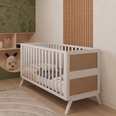 מיטת תינוק ומעבר דגם ראטן