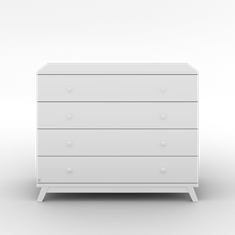 שידה לתינוק רוחב 120 סמ מאובזרת במסילות טריקה שקטה דגם דור 120 סמ