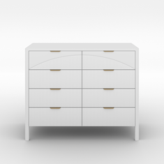 שידה לתינוק רוחב 120 סמ מאובזרת במסילות טריקה שקטה במהדורת Studio Boutique Collection דגם טוליפ