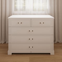 שידה לתינוק רוחב 120 סמ מאובזרת במסילות טריקה שקטה במהדורת Studio Boutique Collection דגם פרינסס