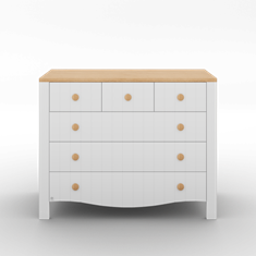 שידה לתינוק רוחב 120 סמ מאובזרת במסילות טריקה שקטה דגם תמרה