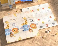 שטיח פעילות מתקפל עשוי XPE איכותי דו-צדדי בגודל 180X195 עובי 1 סמ דגם Jungle