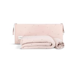 סט מצעים למיטת תינוק דגם ורוד בהיר OS